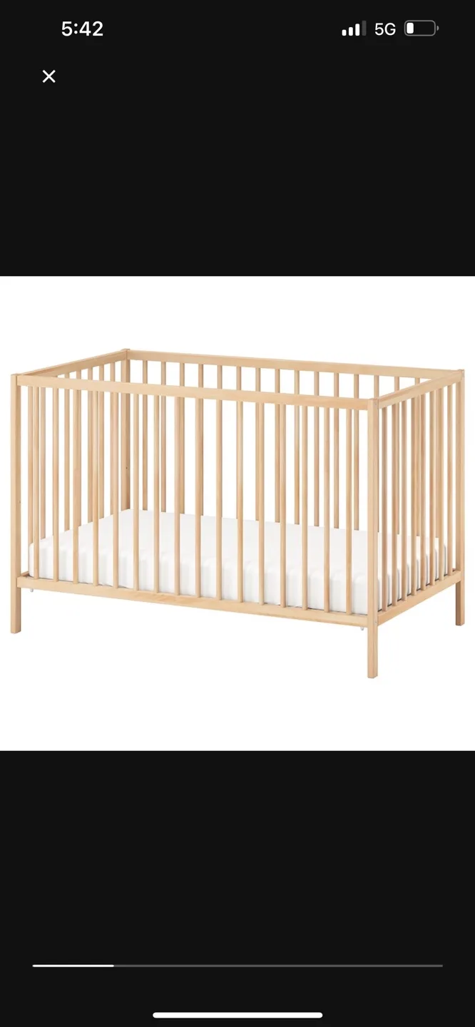 IKEA Sniglar Crib - Excellent Condition image indicator(4)