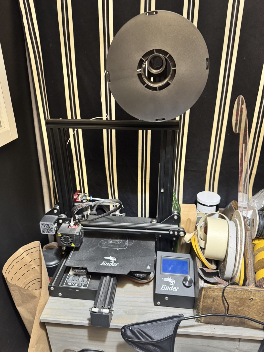 Creality Ender 3 3D Printer with Filament Spool Holder