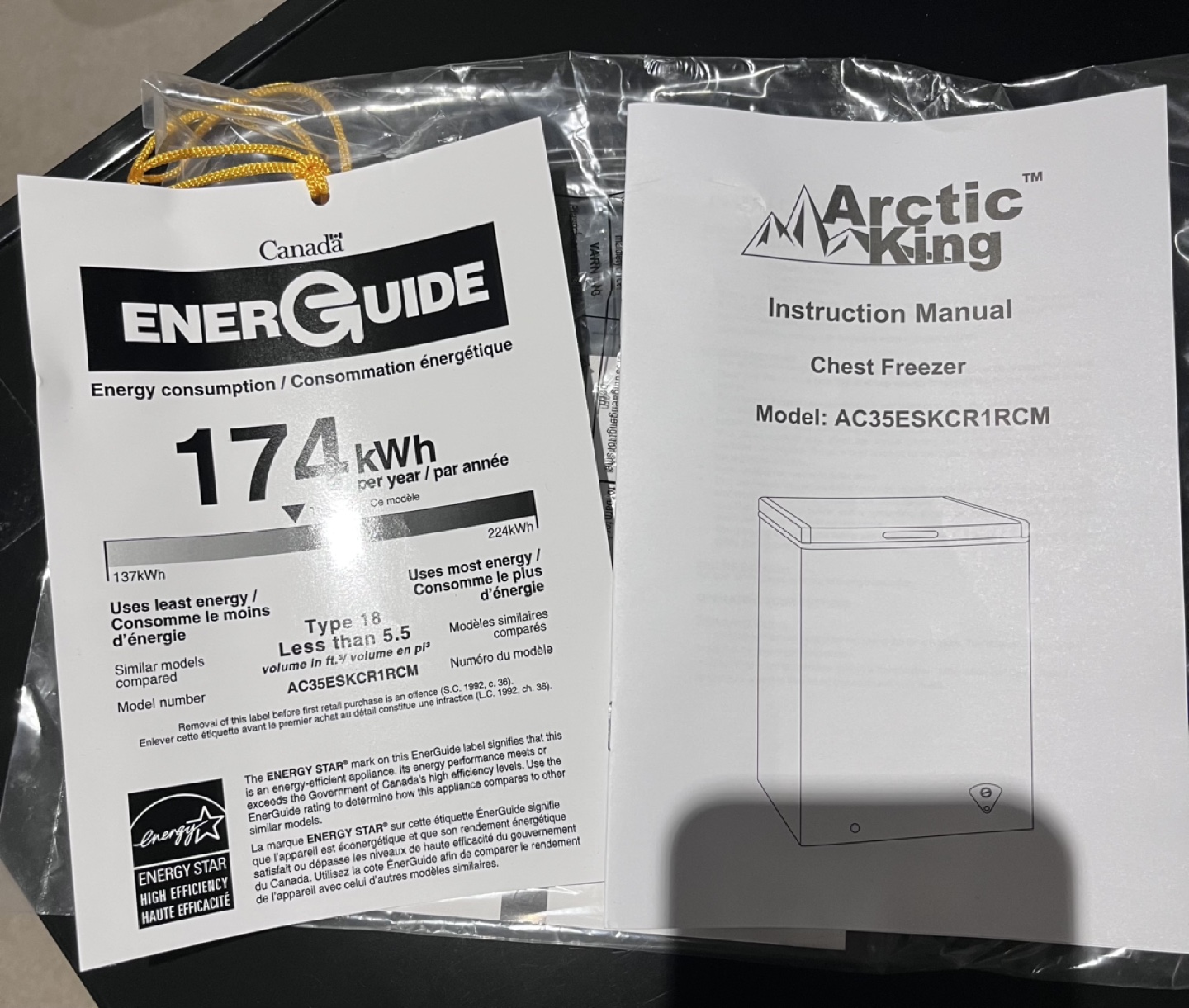 Arctic King AC35ESKCR1RCM Chest Freezer - photo 3