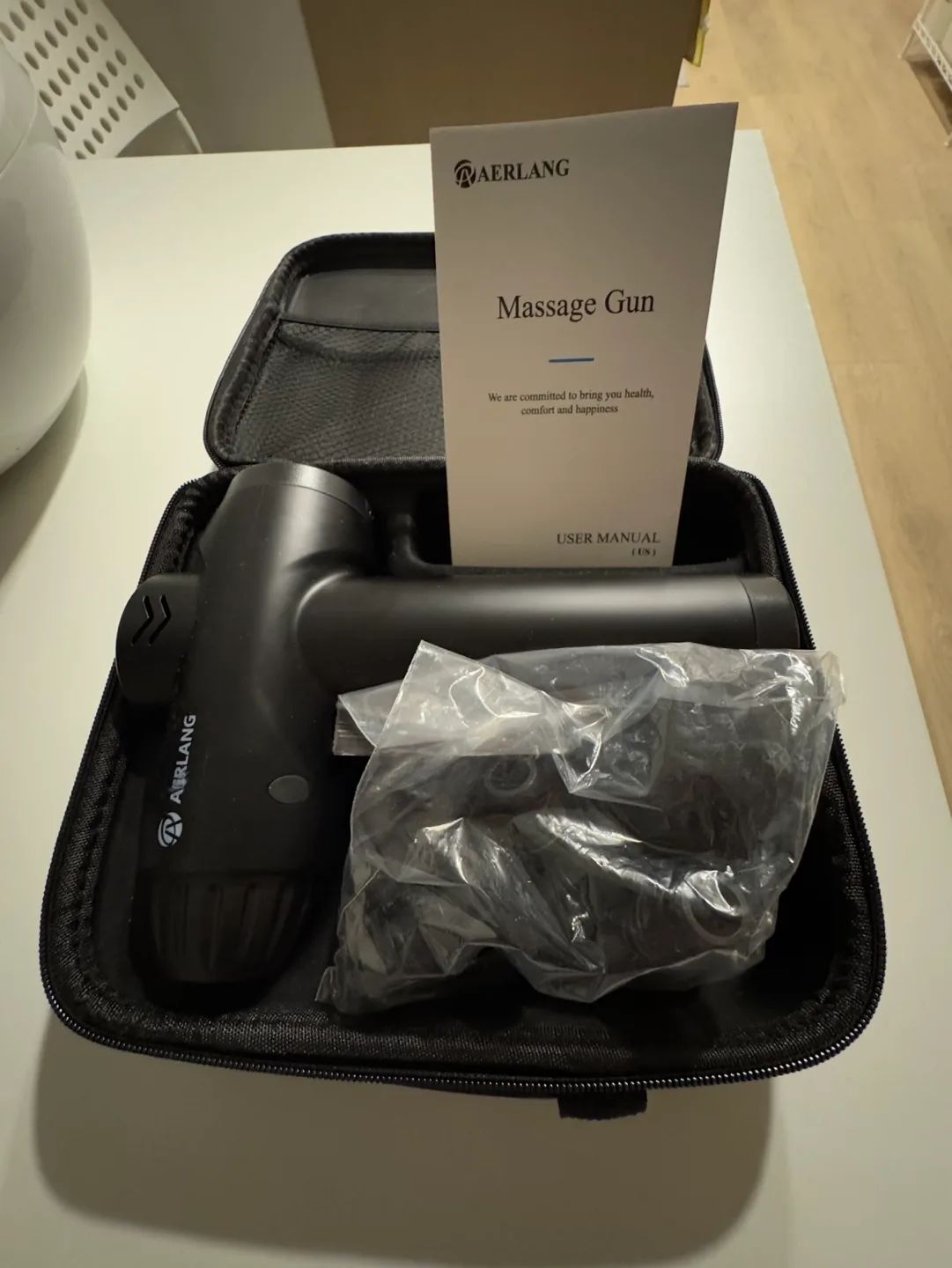 AERLANG Massage Gun with Attachments thumbnail