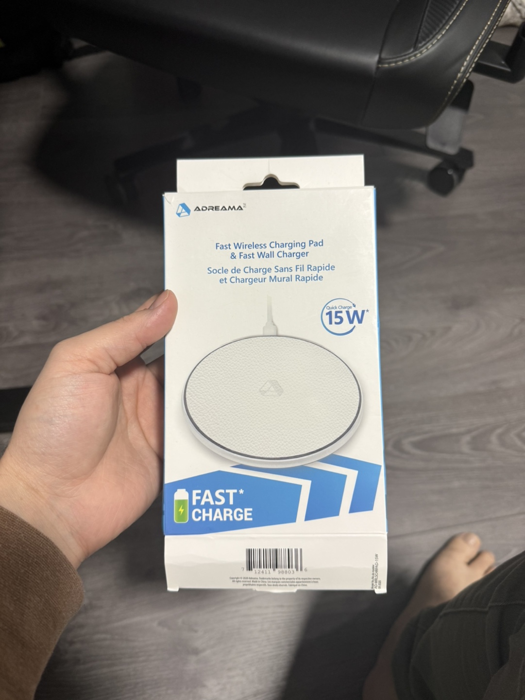 Adreamas 15W Fast Wireless Charging Pad & Fast Wall Charger - photo 2
