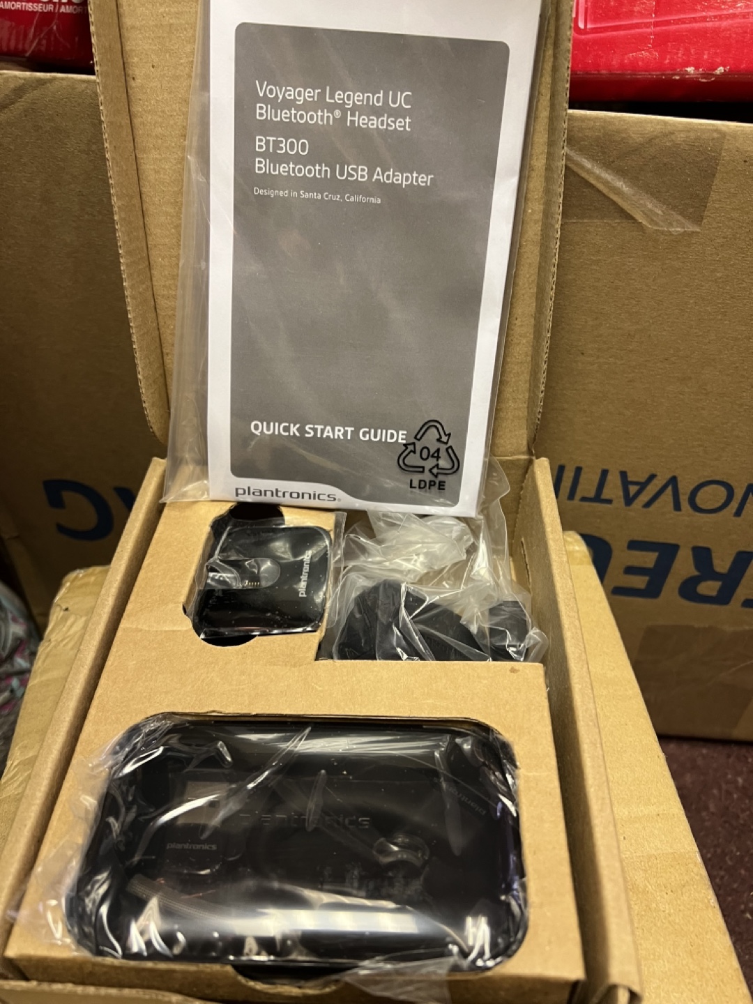 Bluetooth Headset with BT300 USB Adapter - New in Box - photo 4