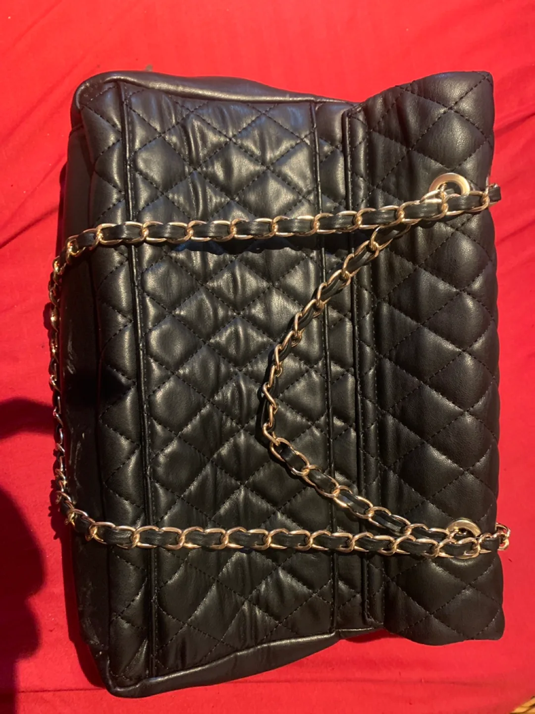 Badgley Mischka Black Quilted Shoulder Bag image indicator(4)