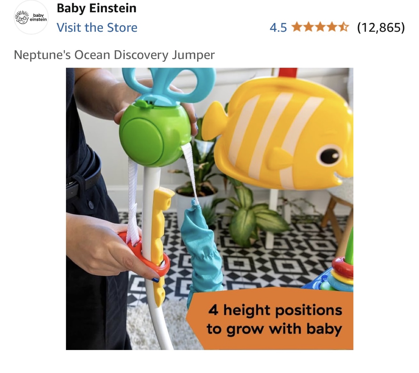 Baby Einstein Neptune's Ocean Discovery Jumper - photo 5