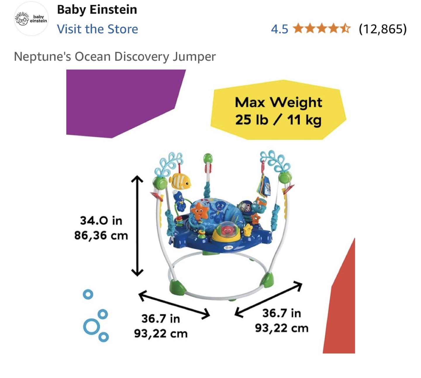 Baby Einstein Neptune's Ocean Discovery Jumper - photo 2