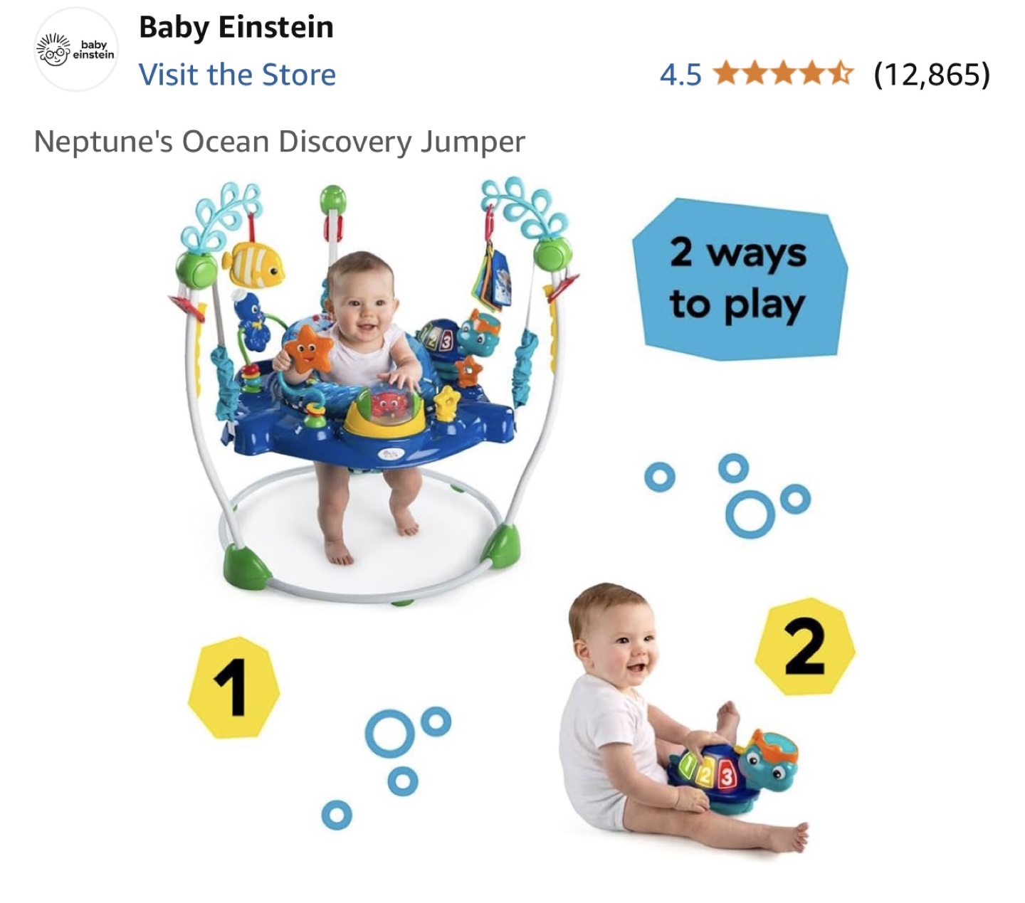 Baby Einstein Neptune's Ocean Discovery Jumper - photo 4