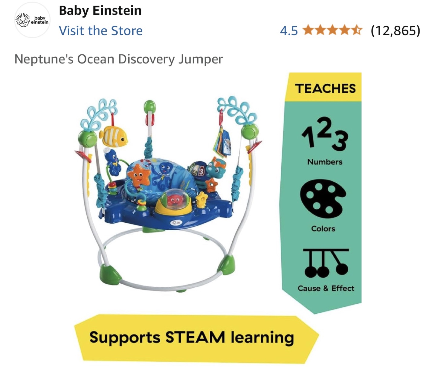 Baby Einstein Neptune's Ocean Discovery Jumper - photo 3