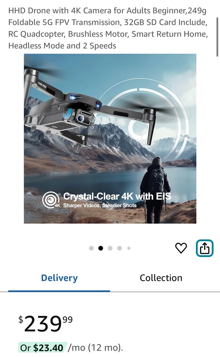 Foldable Drone with 4K Camera - 249g image indicator(2)