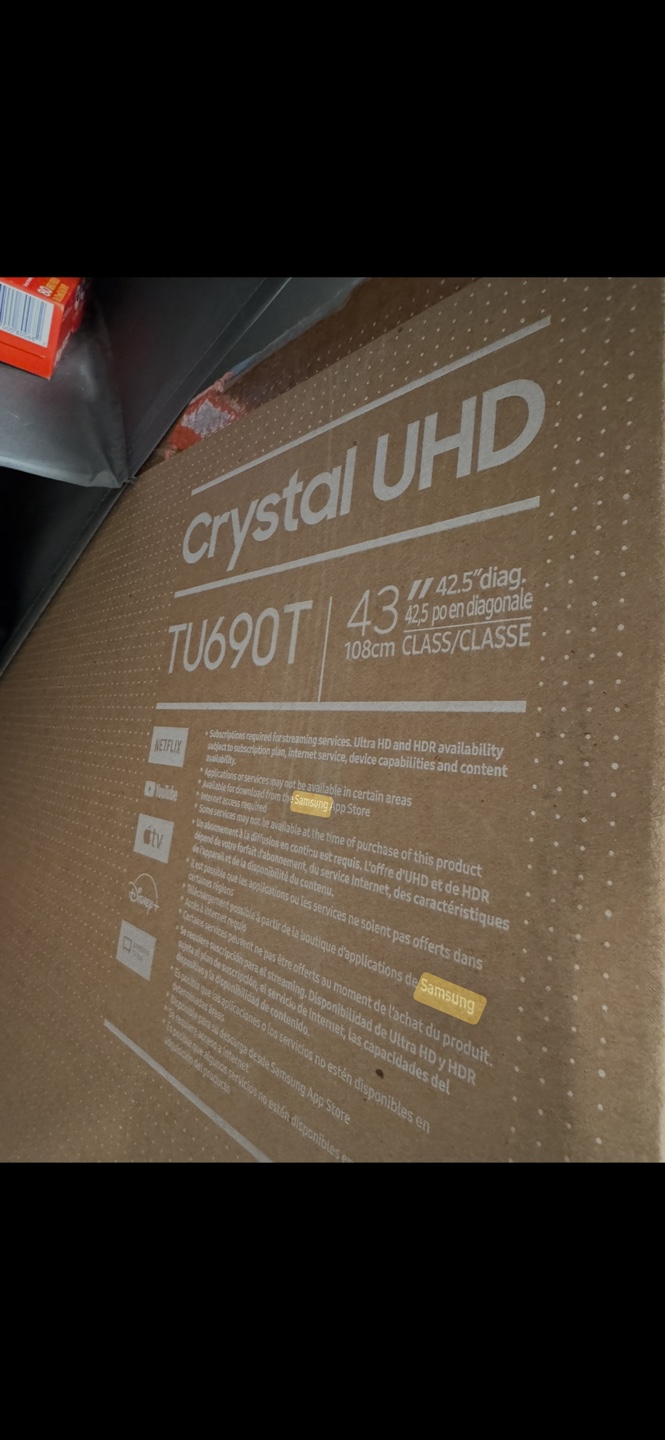 Samsung 43" Crystal UHD TU690T Smart TV - photo 2