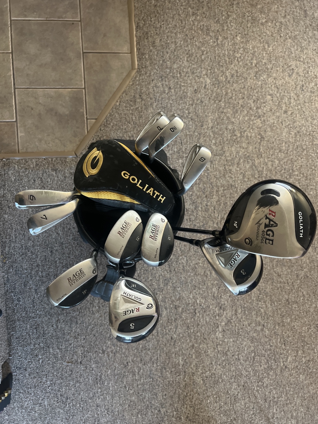King Cobra Golf Club Set with Goliath Rage Clubs