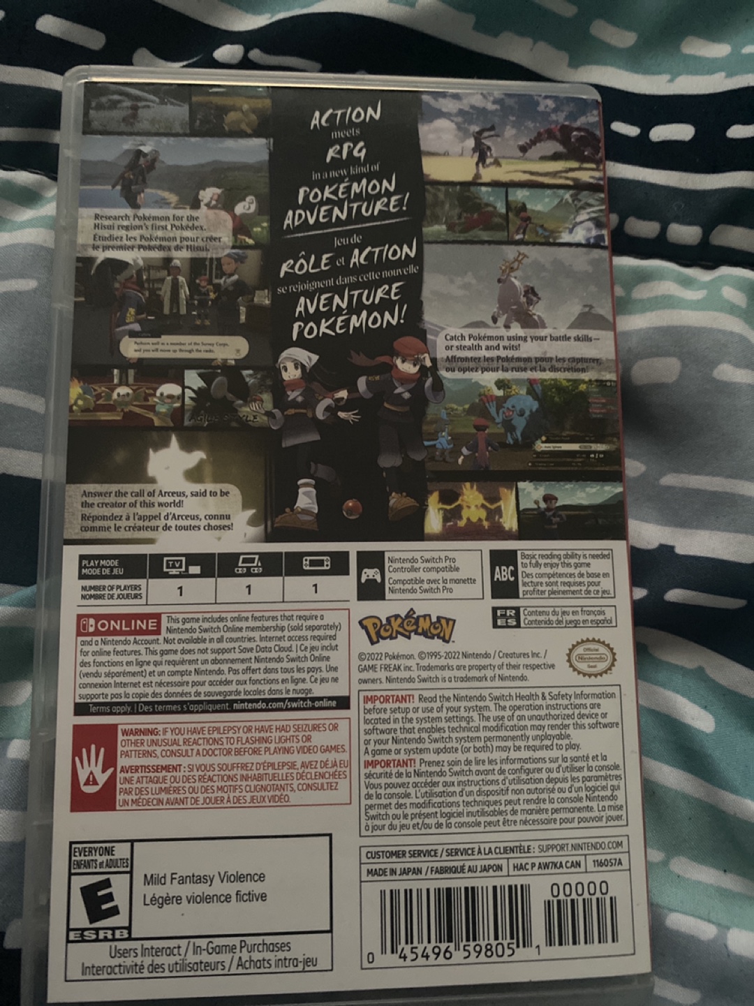 Pokémon Legends: Arceus Nintendo Switch Game - photo 3