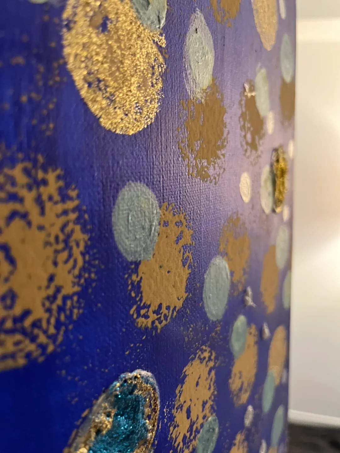 Abstract Textured Dotted Canvas Piece image indicator(5)