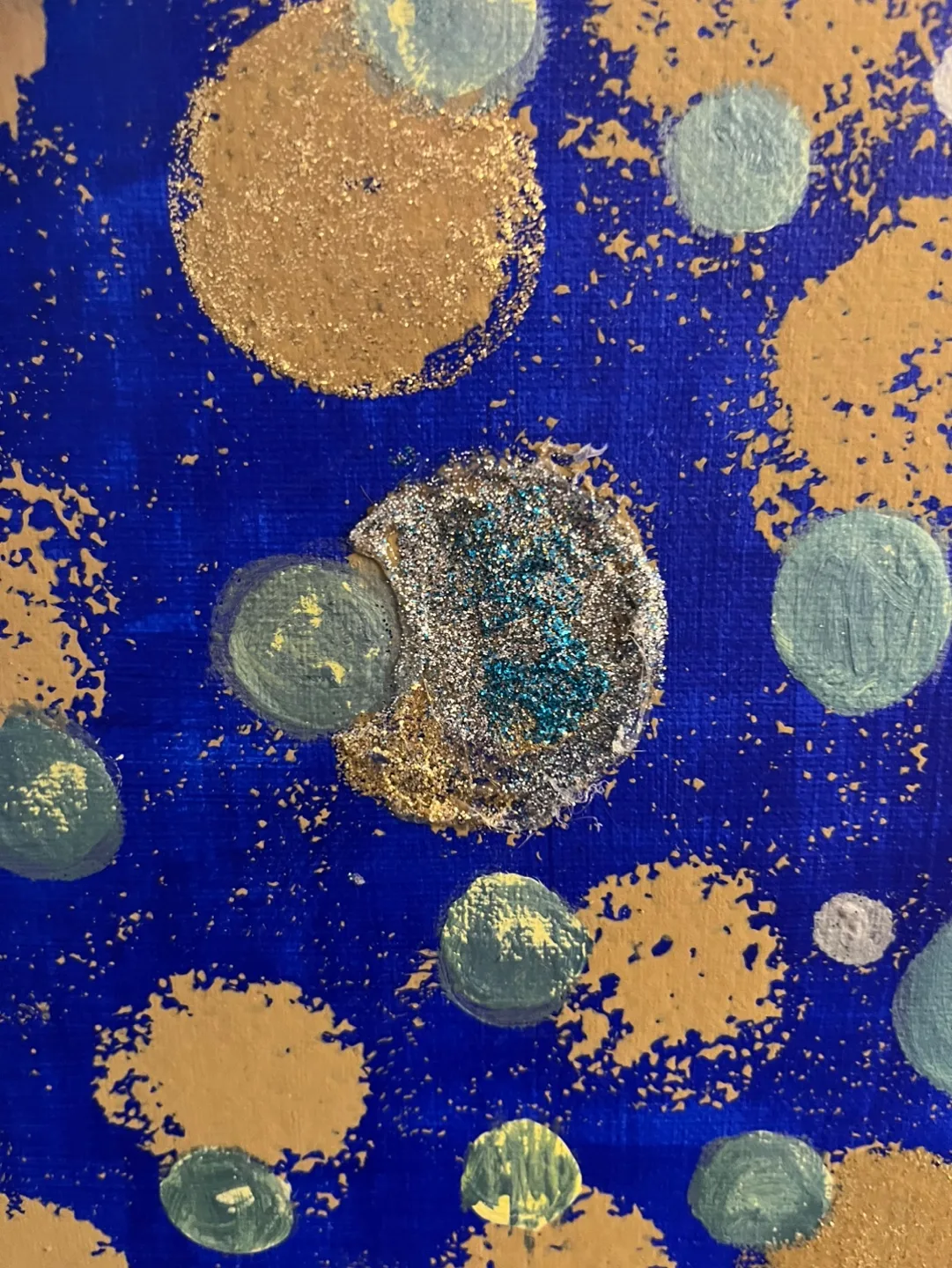 Abstract Textured Dotted Canvas Piece image indicator(4)