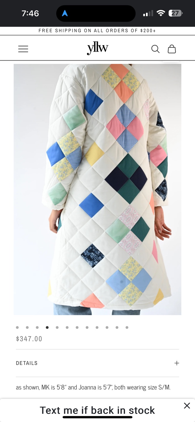 Yellow Label Vera Quilted Coat - photo 5