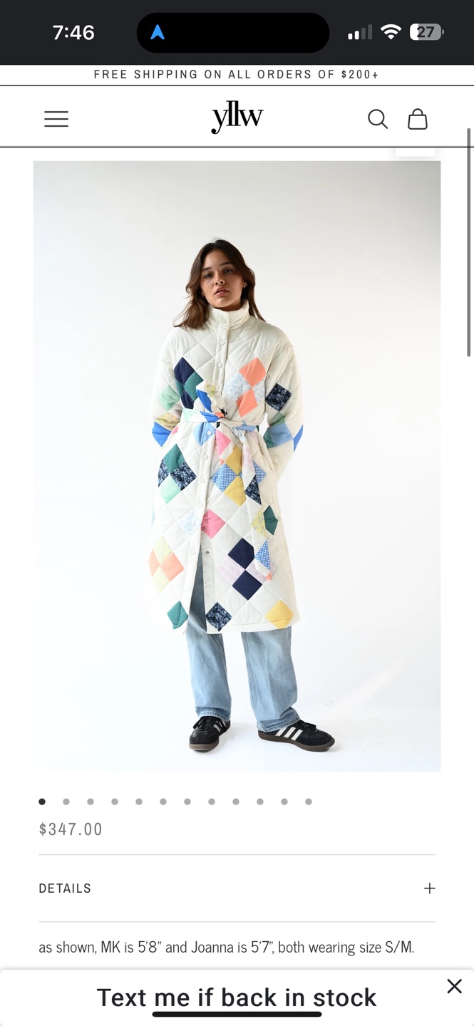 Yellow Label Vera Quilted Coat - photo 2