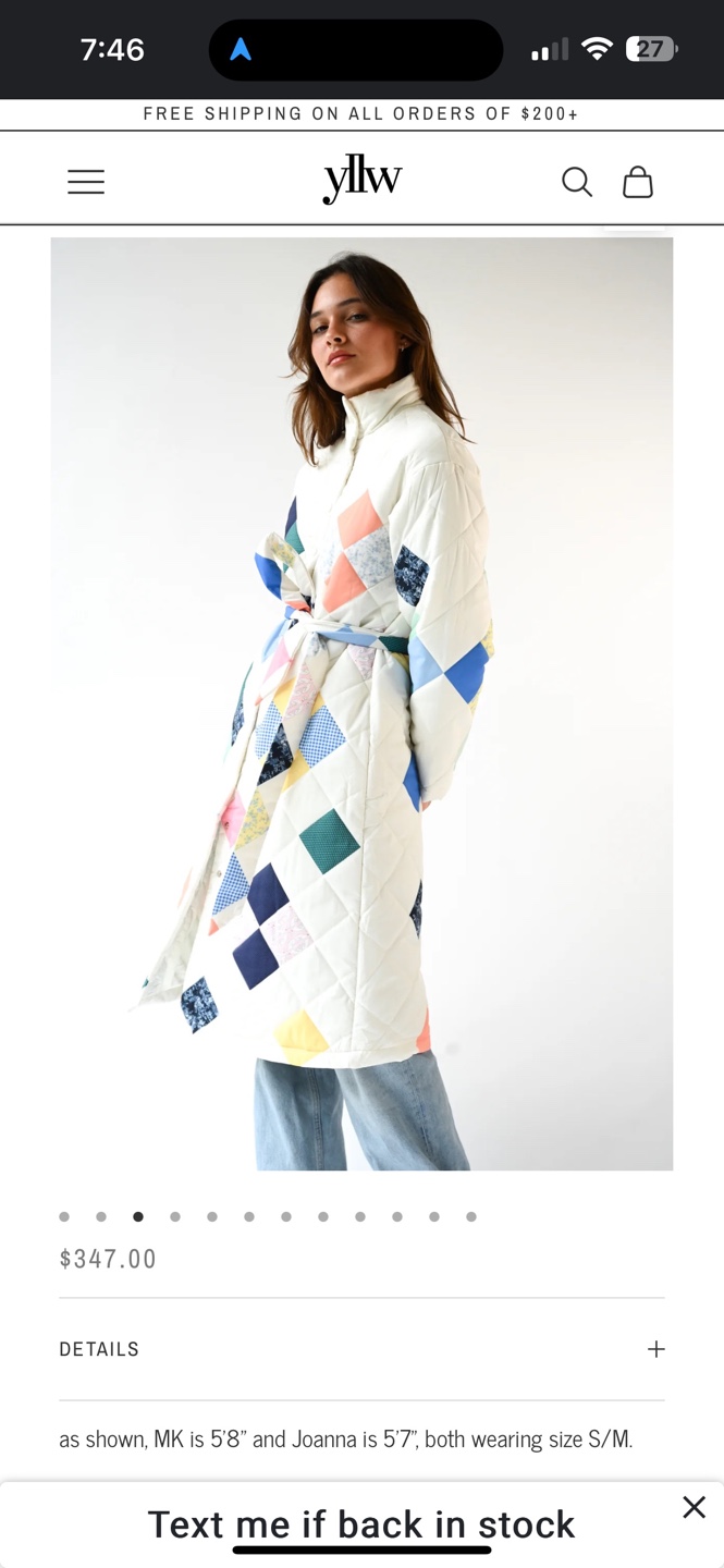 Yellow Label Vera Quilted Coat - photo 4