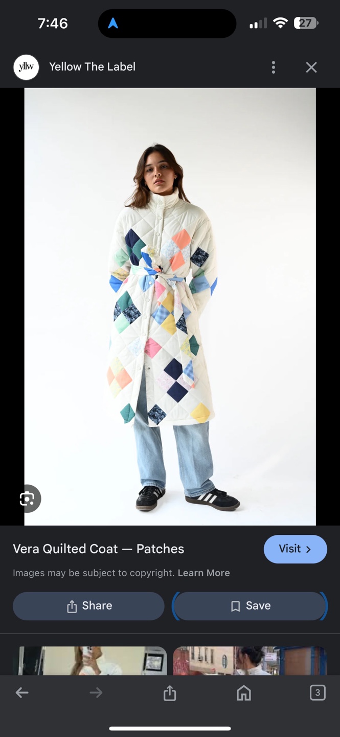 Yellow Label Vera Quilted Coat