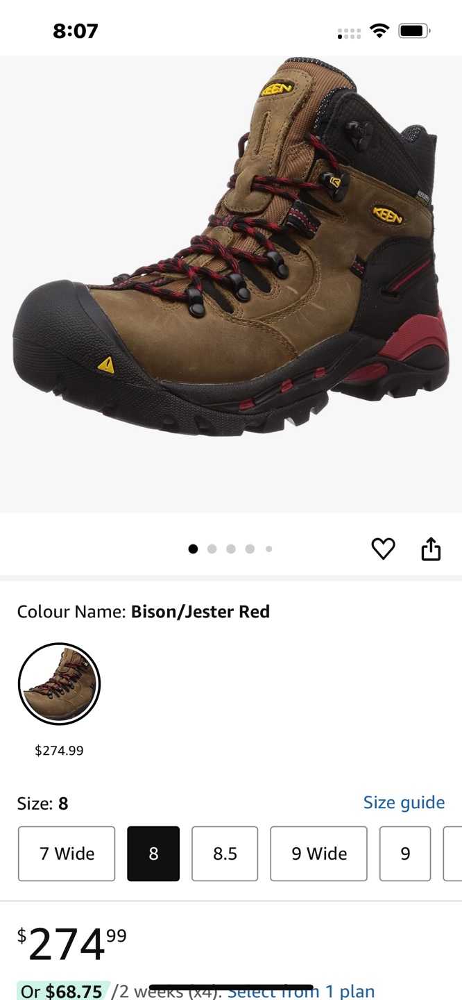 Women’s keen utility works shoe
