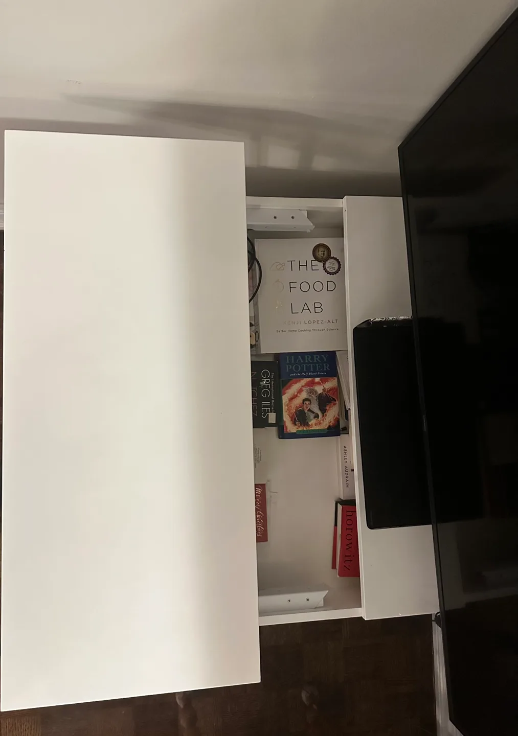 White Lift-Top Coffee Table with Storage thumbnail
