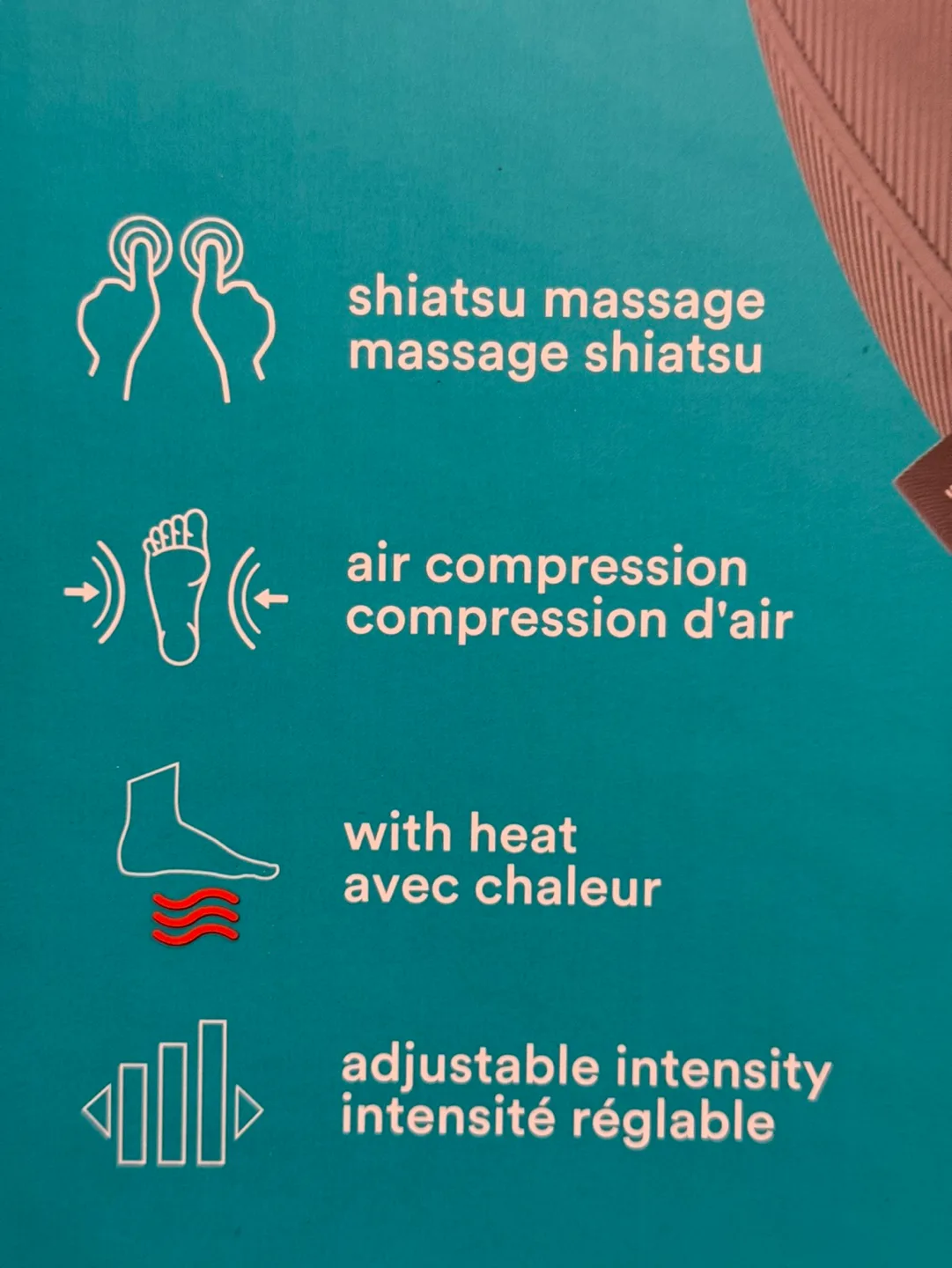 Homedics Dual Action Shiatsu Air Foot Massager with Heat image indicator(3)