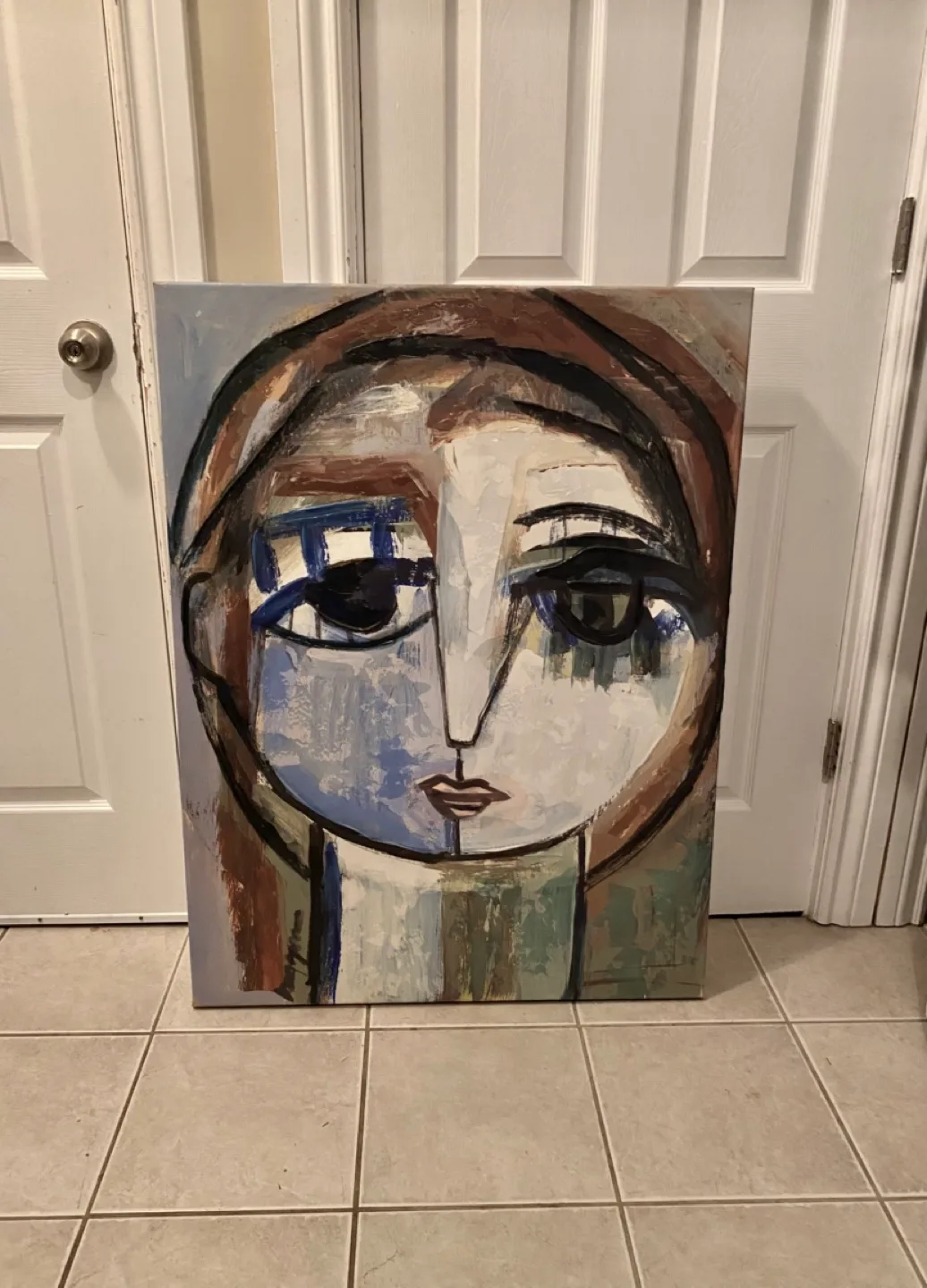 Abstract Face Canvas Painting thumbnail