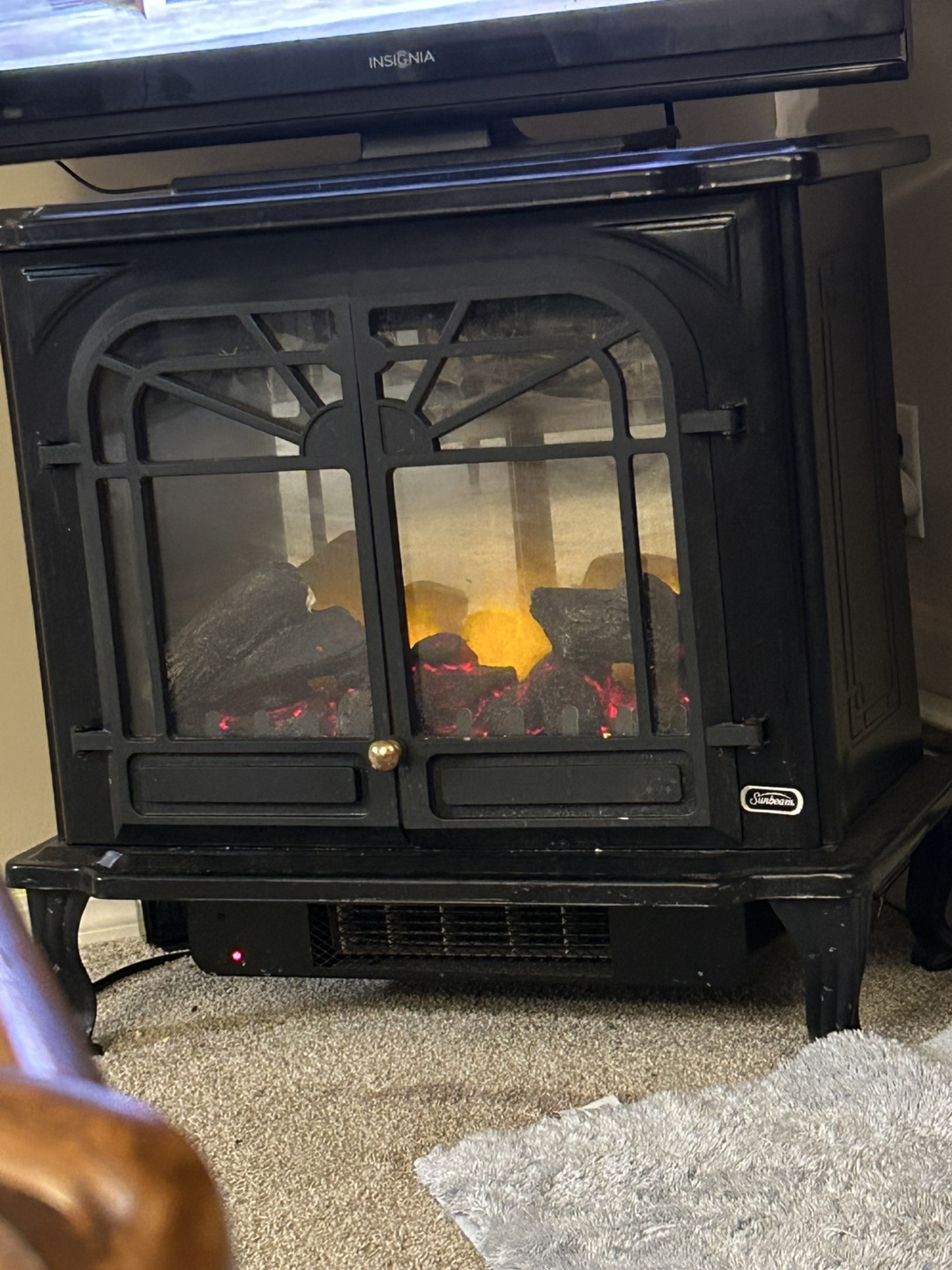 Duraflame Electric Fireplace Stove No heat for decoration