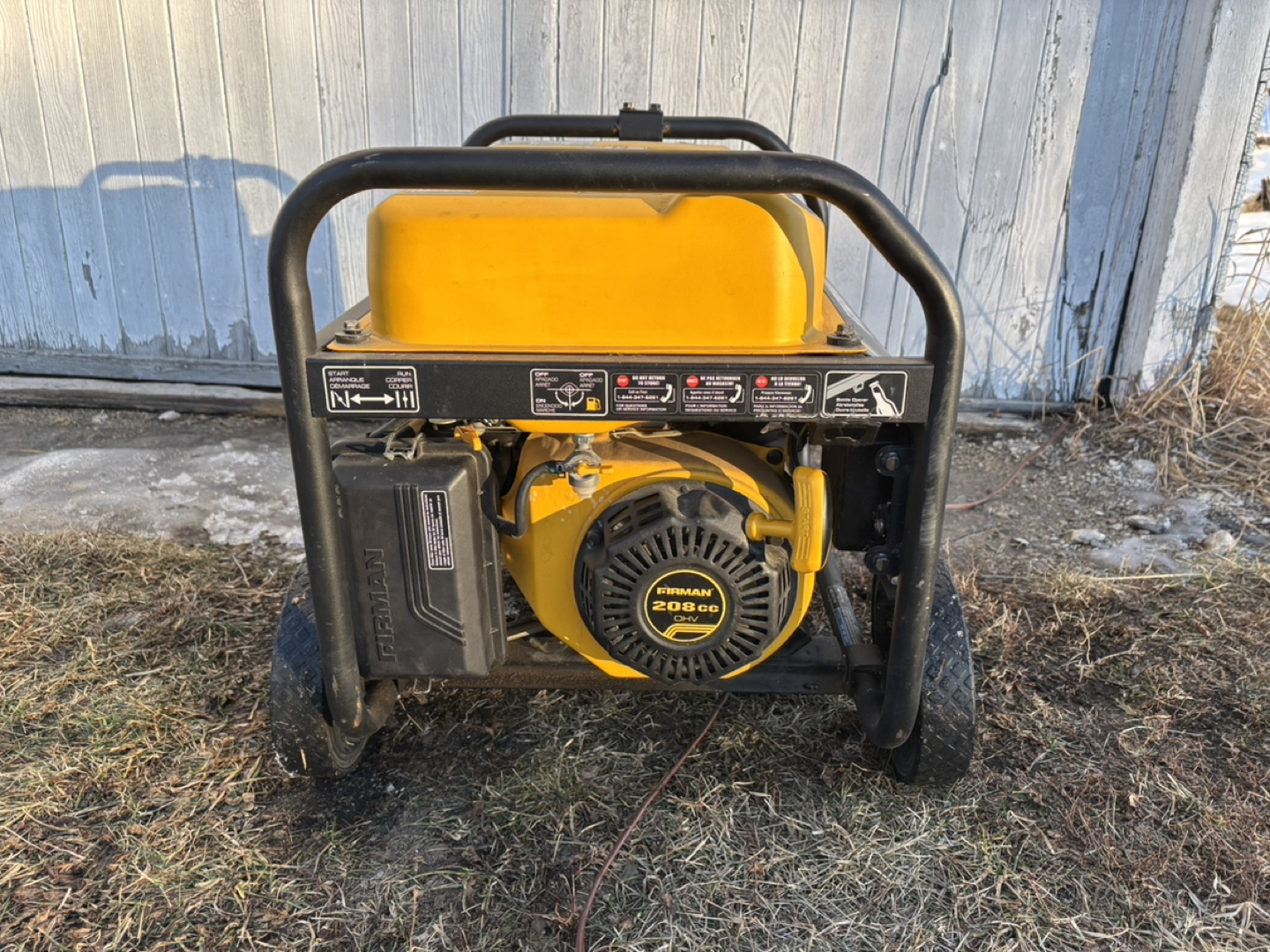 Firman 3550 4450-Watt Portable Generator - photo 4