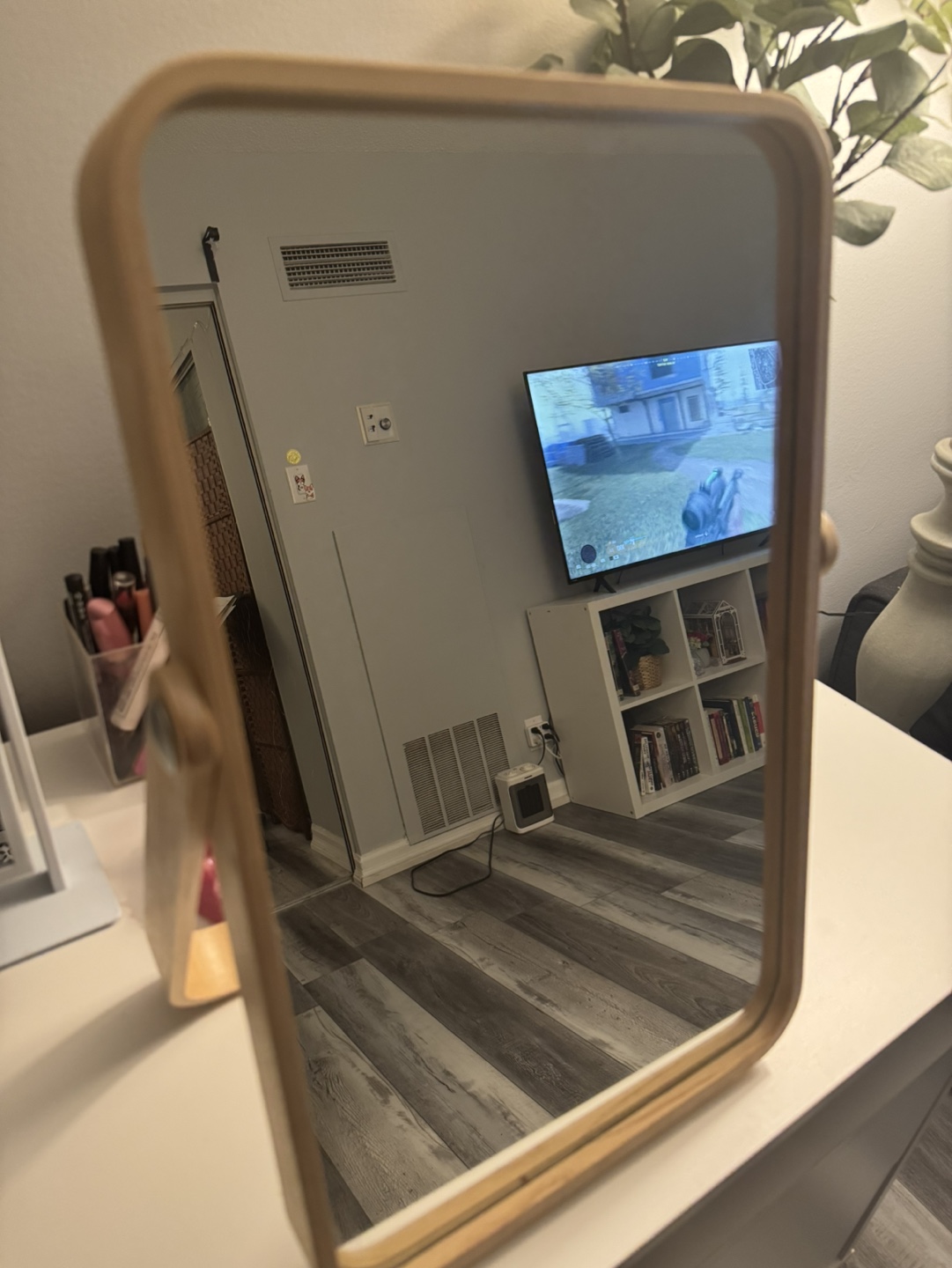 Wooden Vanity Mirror