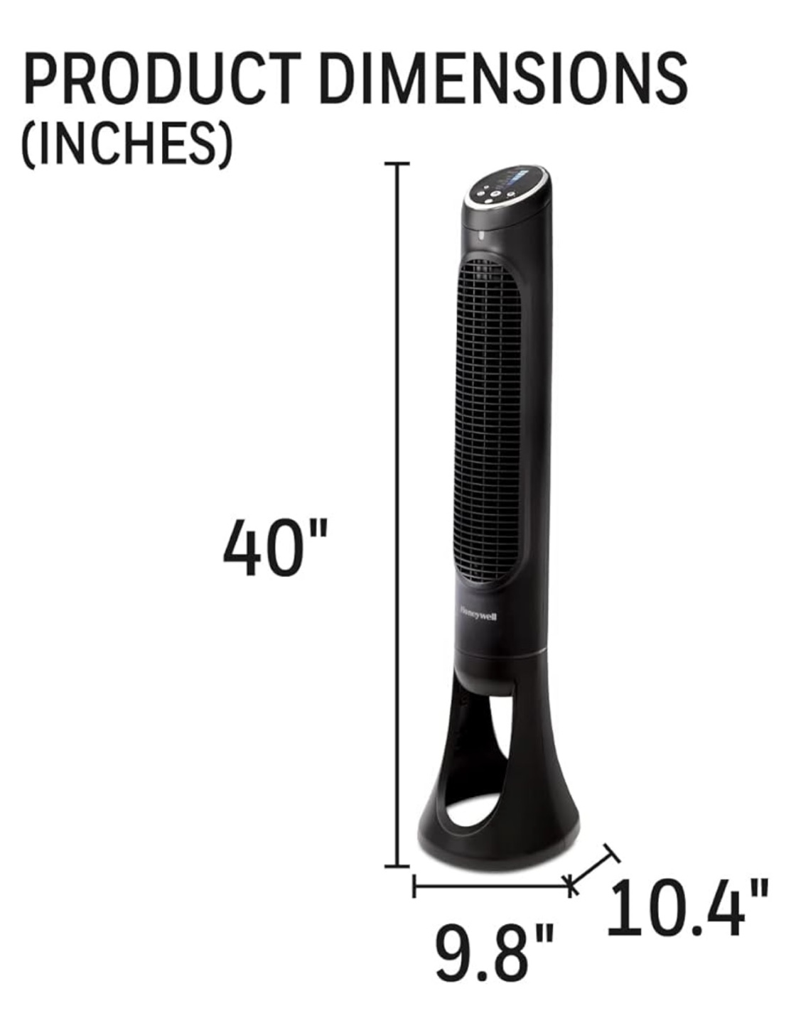 Honeywell QuietSet 8 speed Tower Cooling Fan - photo 4
