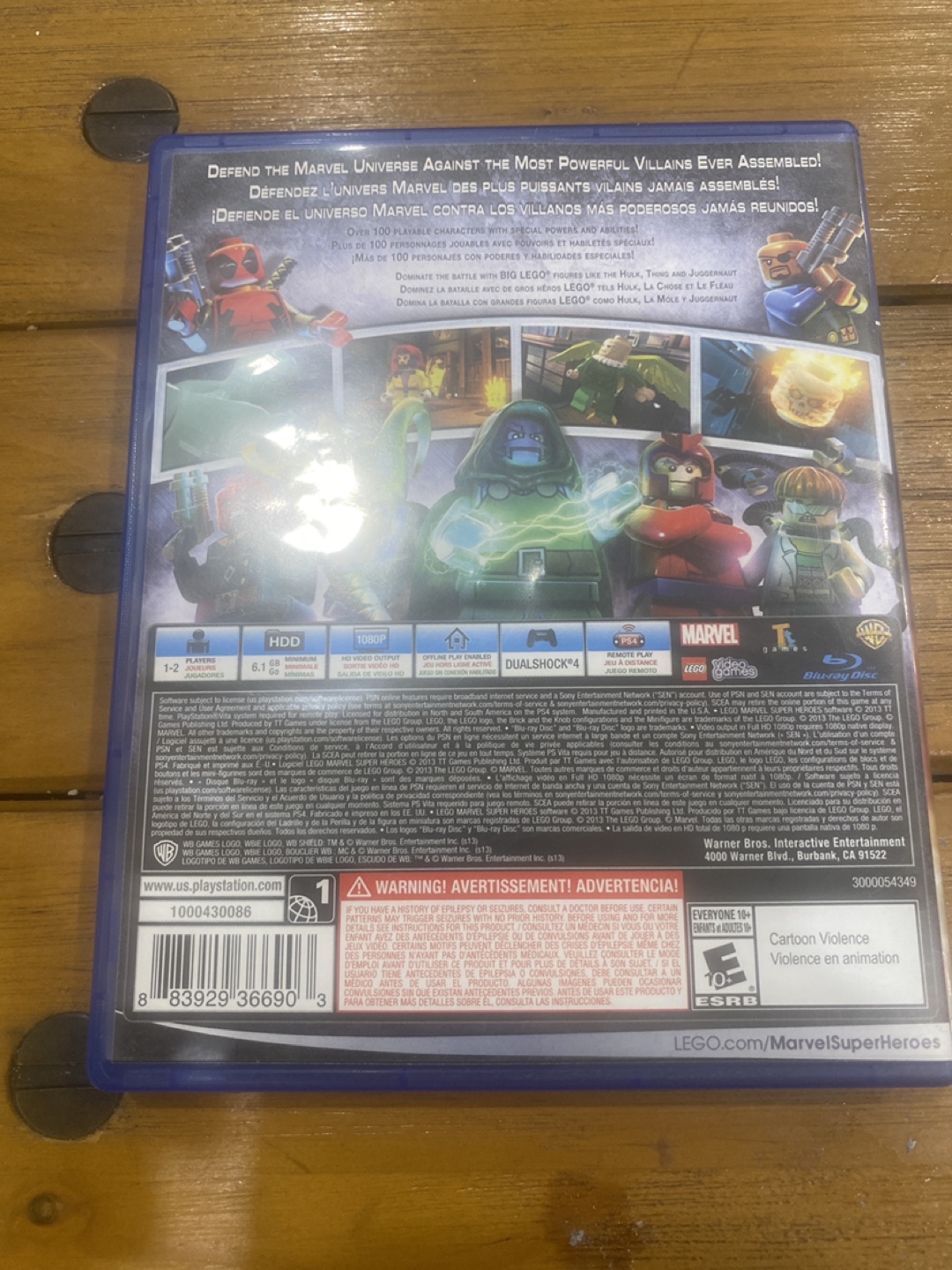 LEGO Marvel Super Heroes PS4 Video Game - photo 2
