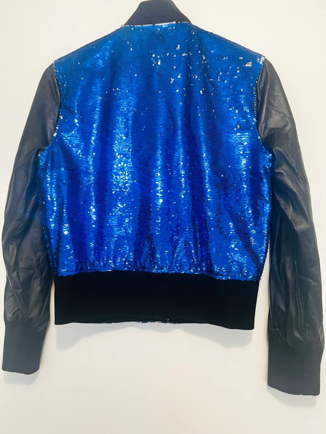 True Religion Leather Sequin Varsity Jacket Small image indicator(6)