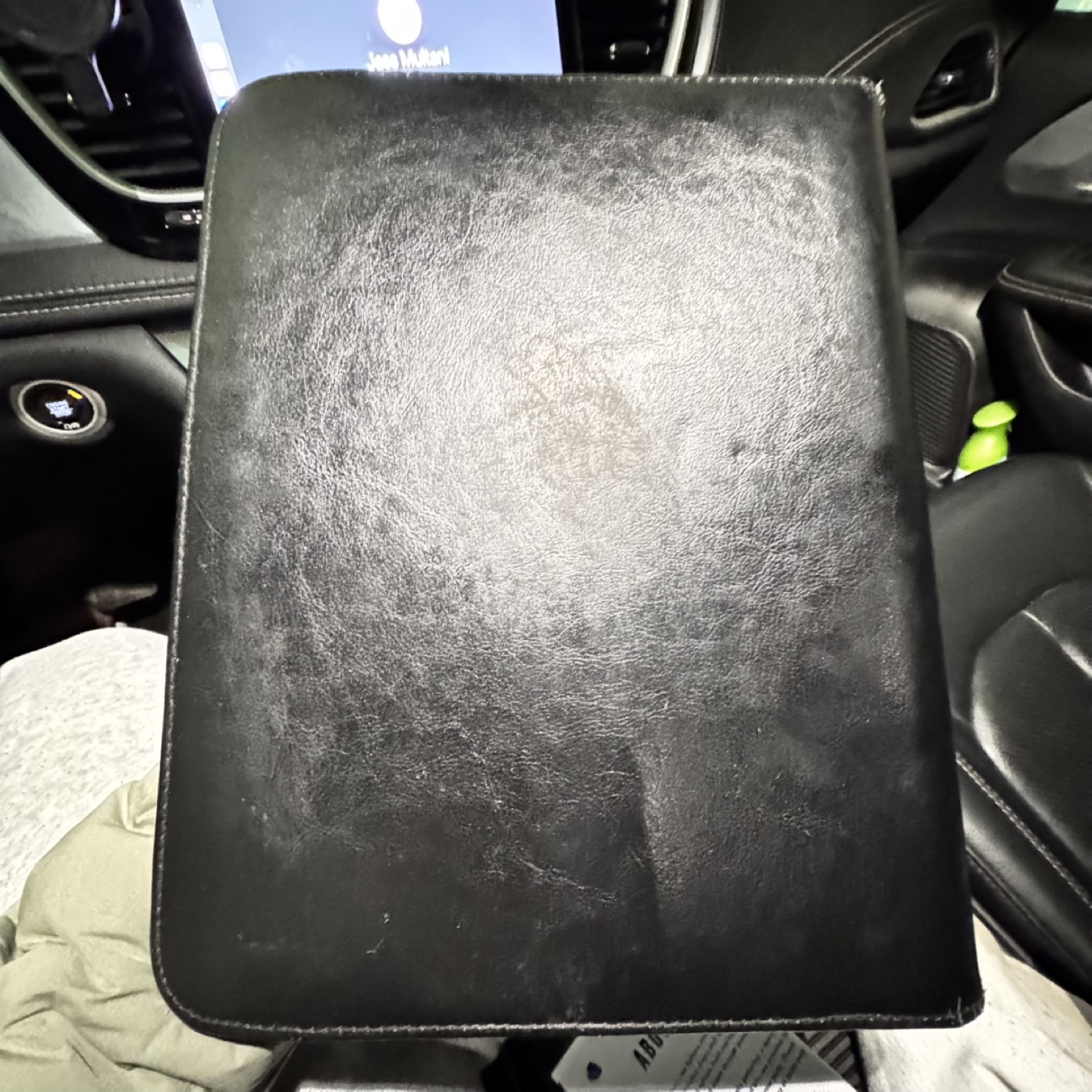 Black Leather Portfolio Case - photo 4