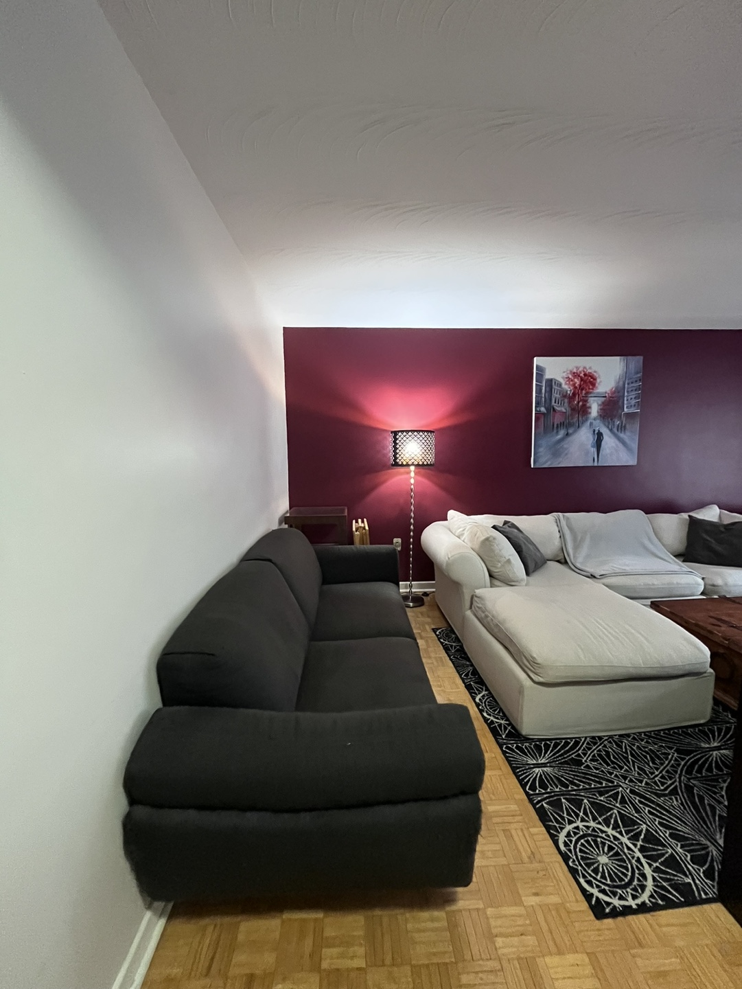 Dark Grey Fabric Sofa - photo 2