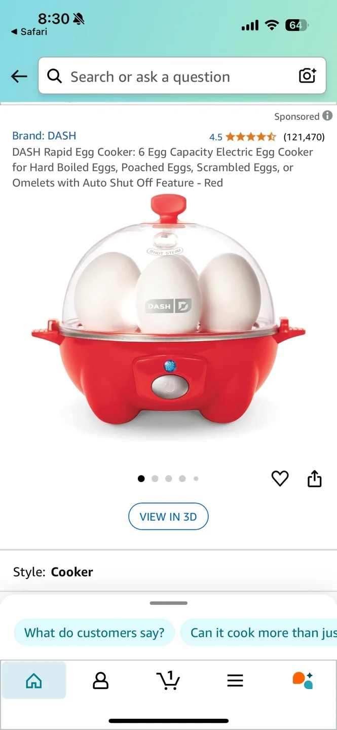 DASH Rapid Egg Cooker - Red image indicator(3)