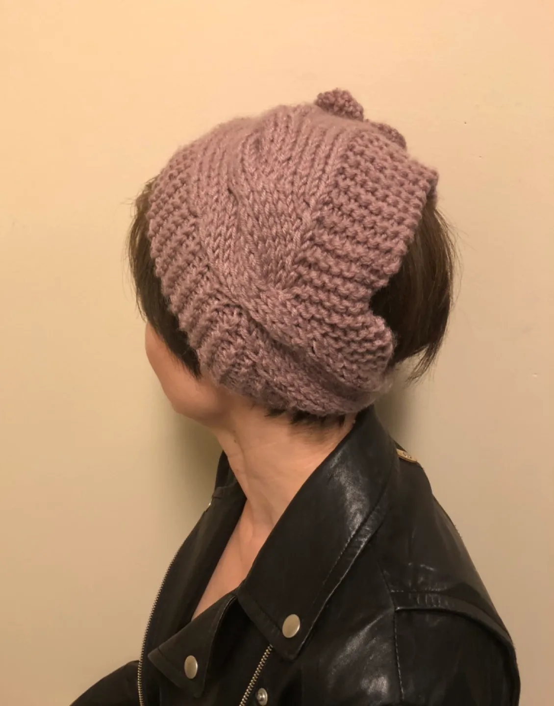 Knitted Ear Warmer Headband with Crystal Flower Detail image indicator(6)