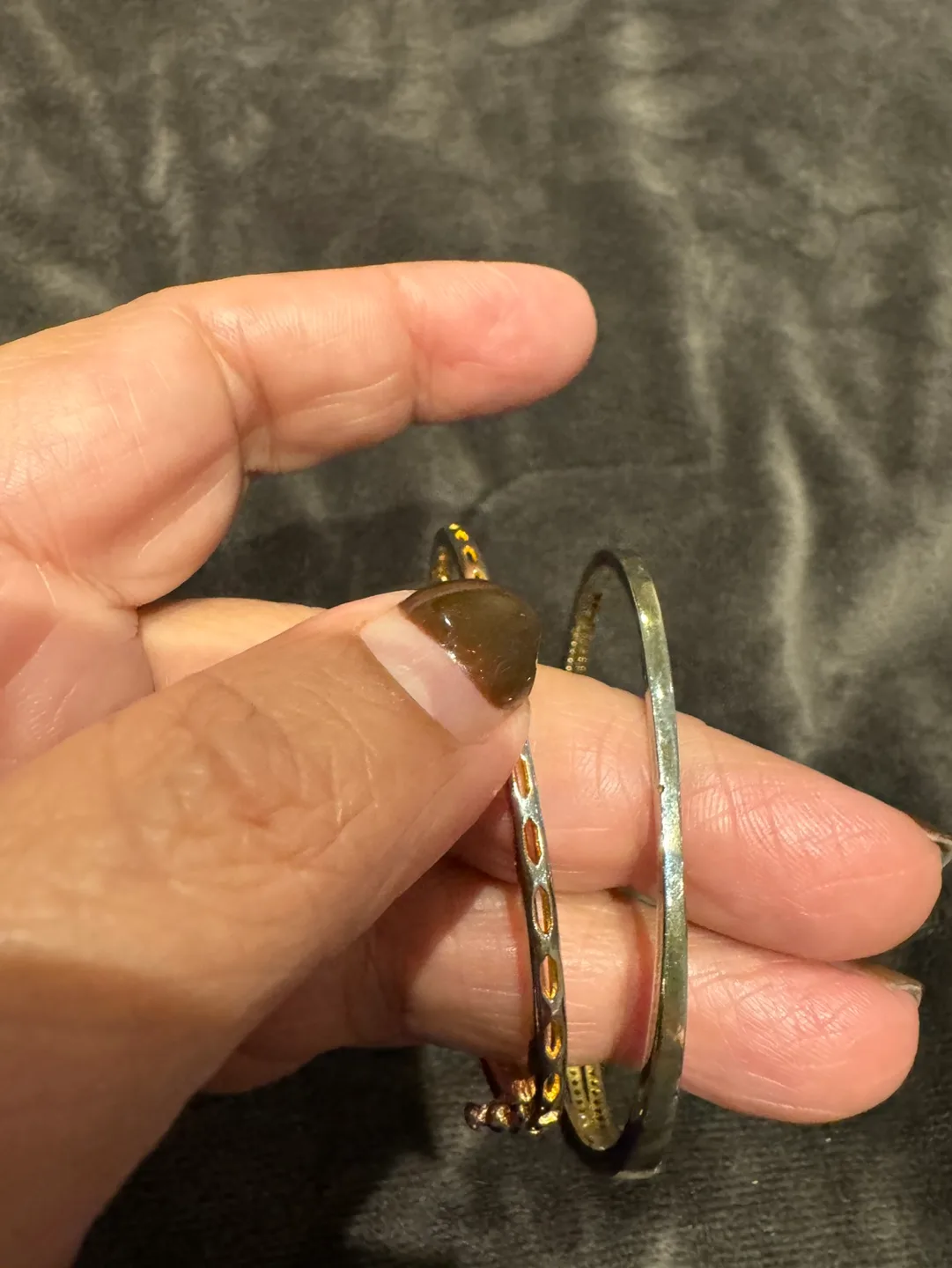 Two Red Gemstone & CZ Bracelets image indicator(5)