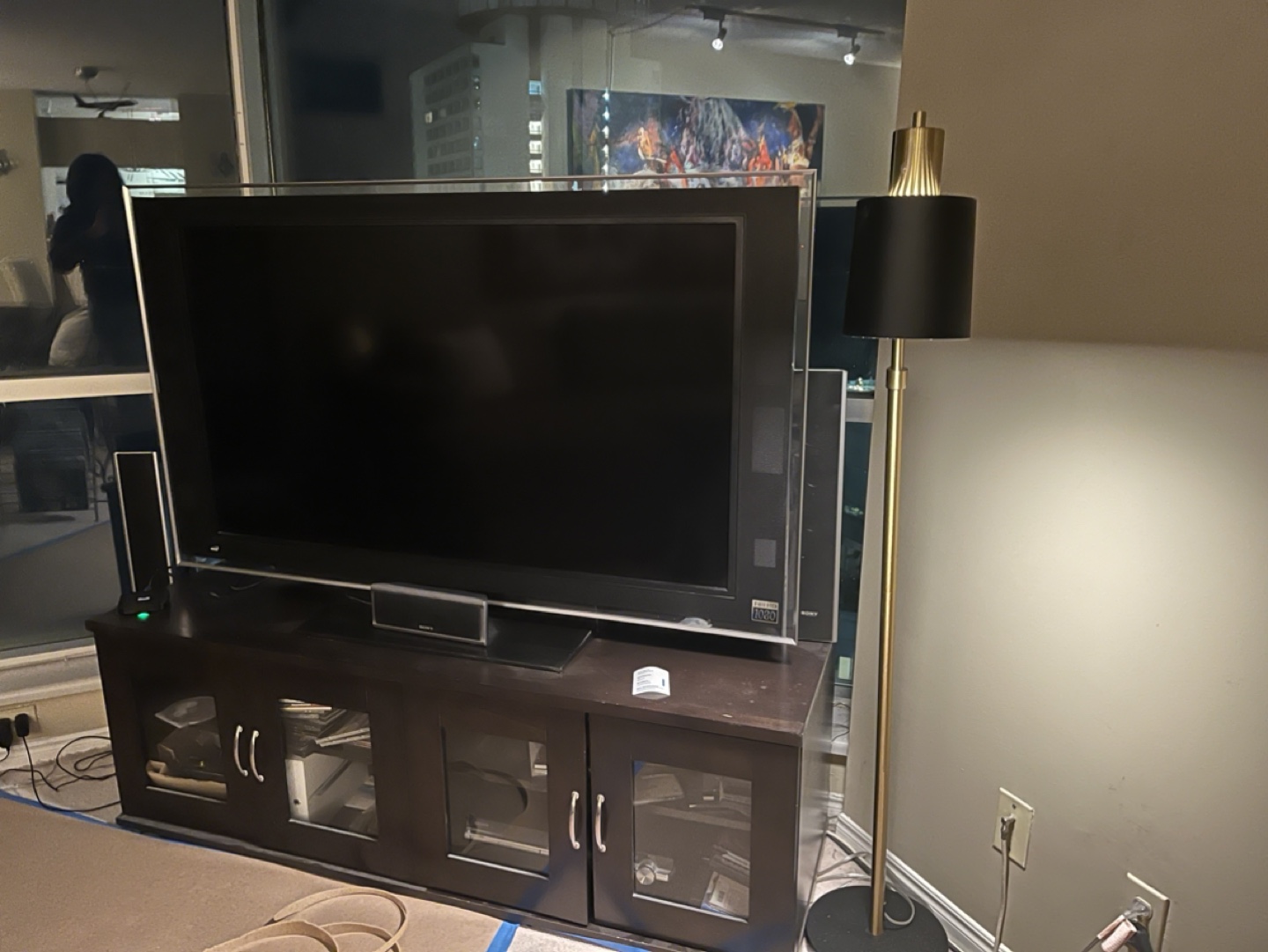 Sony Bravia LCD TV & Floor Lamp