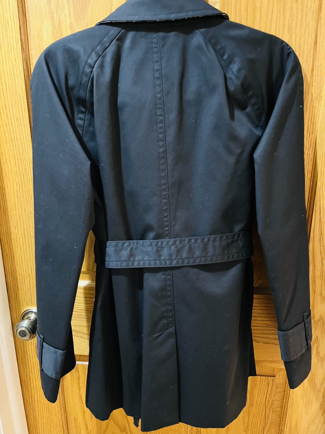 Coach Black Trench Coat Size Small - photo 3