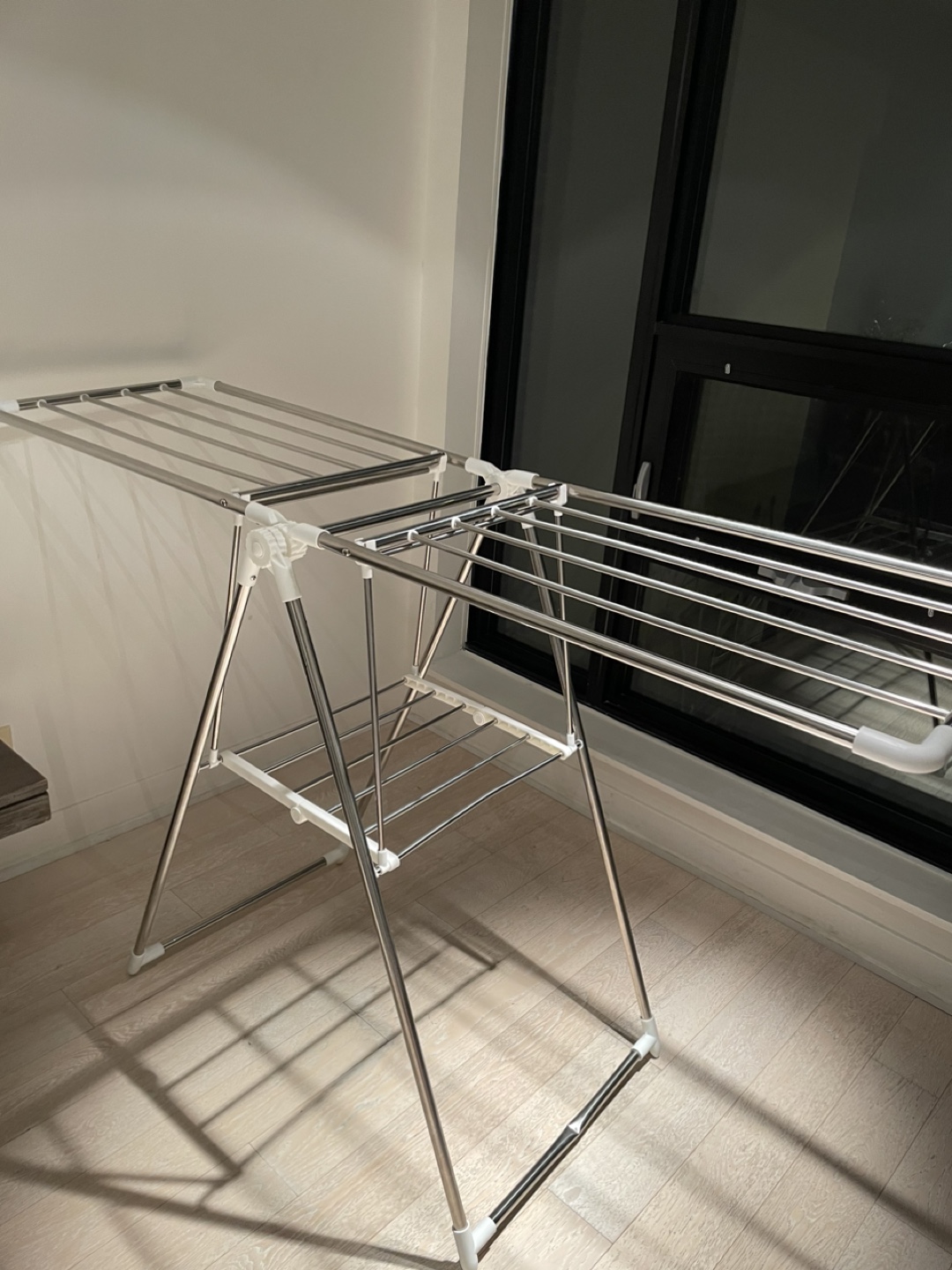 Stainless Steel Double-Layer Foldable Clothes Drying Rack