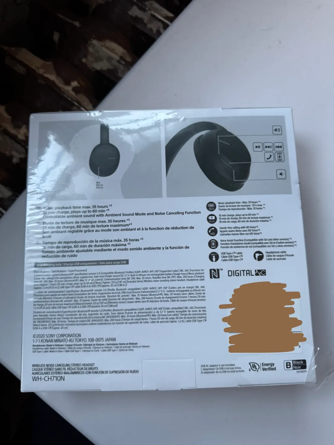 Sony WH-CH710N Wireless Noise Cancelling Stereo Headset image indicator(2)