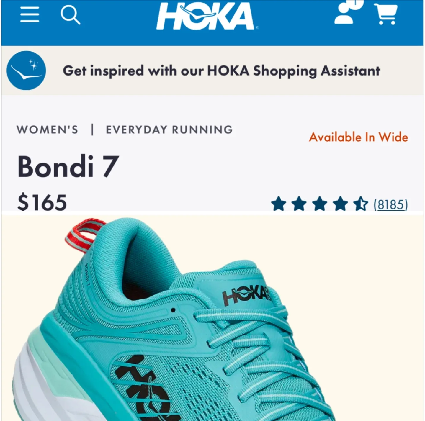 🧡Hoka Bondi 7 Women's Running Shoes - Size 9 Wide image indicator(2)