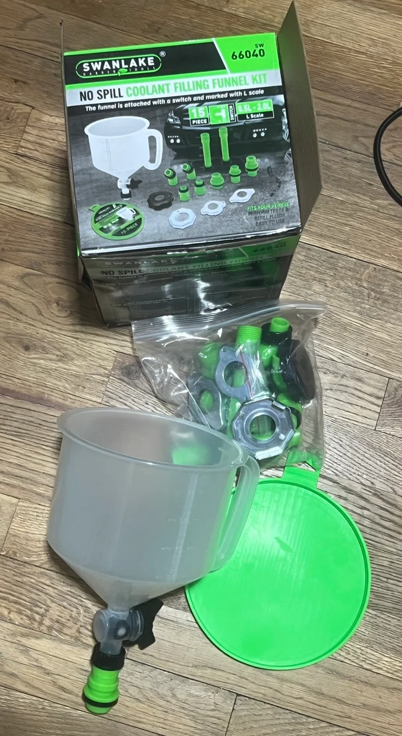 🧡Swanlake No-Spill Coolant Filling Funnel Kit, 15 Pieces image indicator(2)