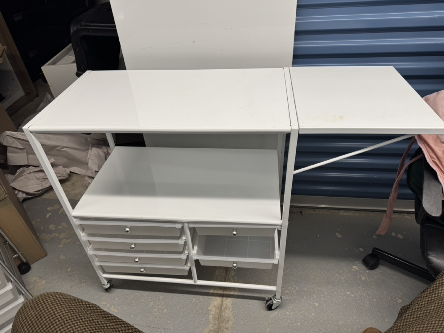Essex Rolling Cart - White & Black - photo 3