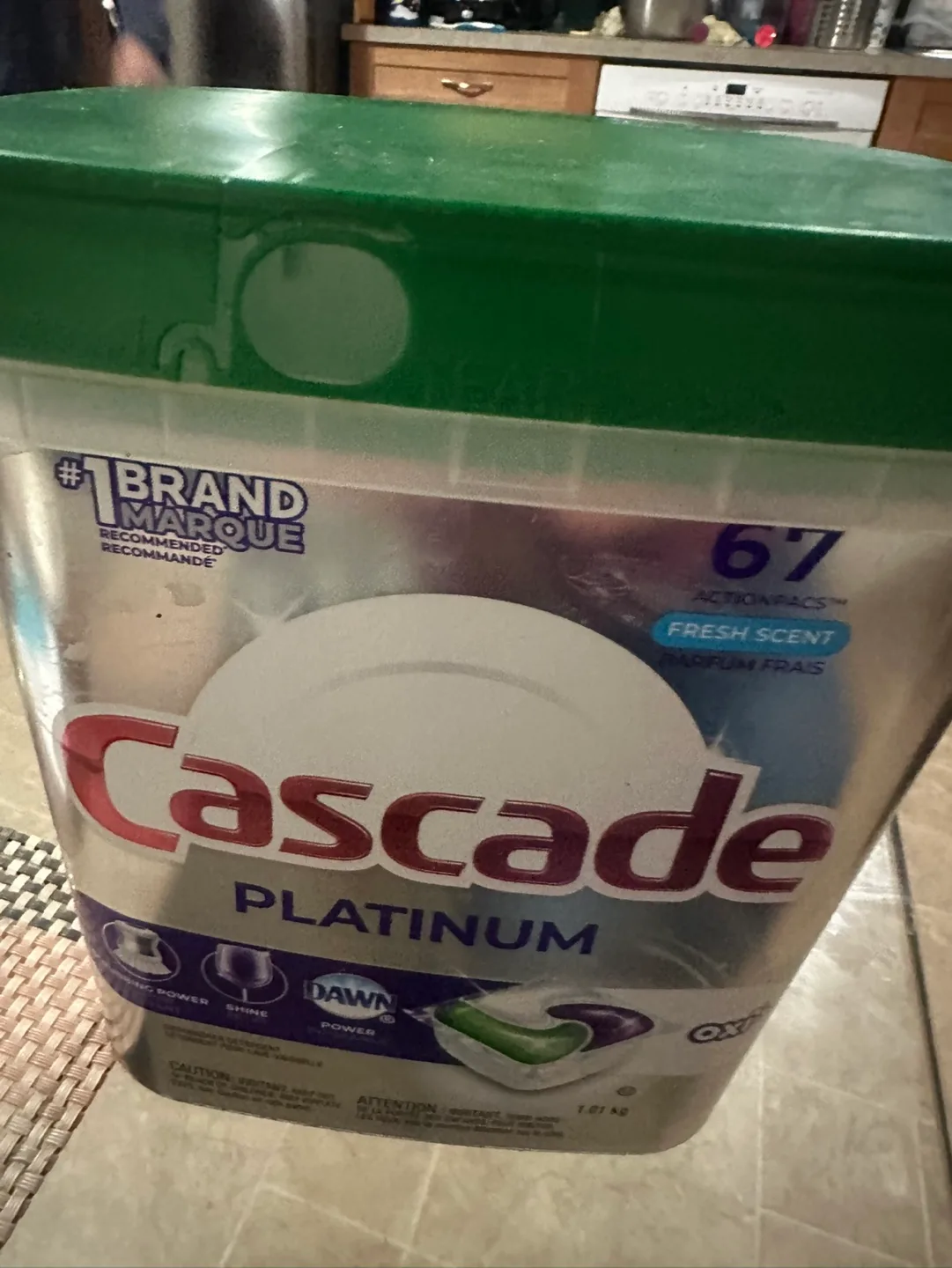 Cascade Platinum Dishwasher  67 Pacs image indicator(2)