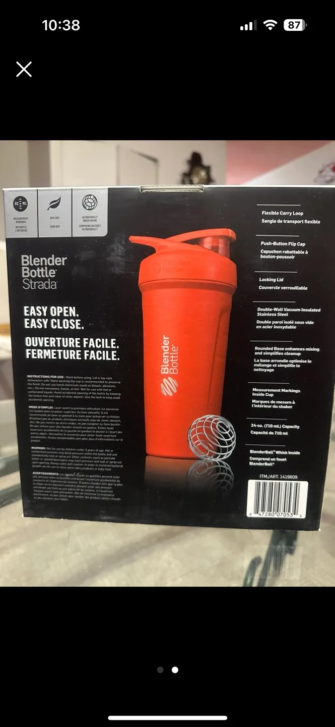 BlenderBottle 2-Pack Shaker Cups - Red & Black image indicator(2)