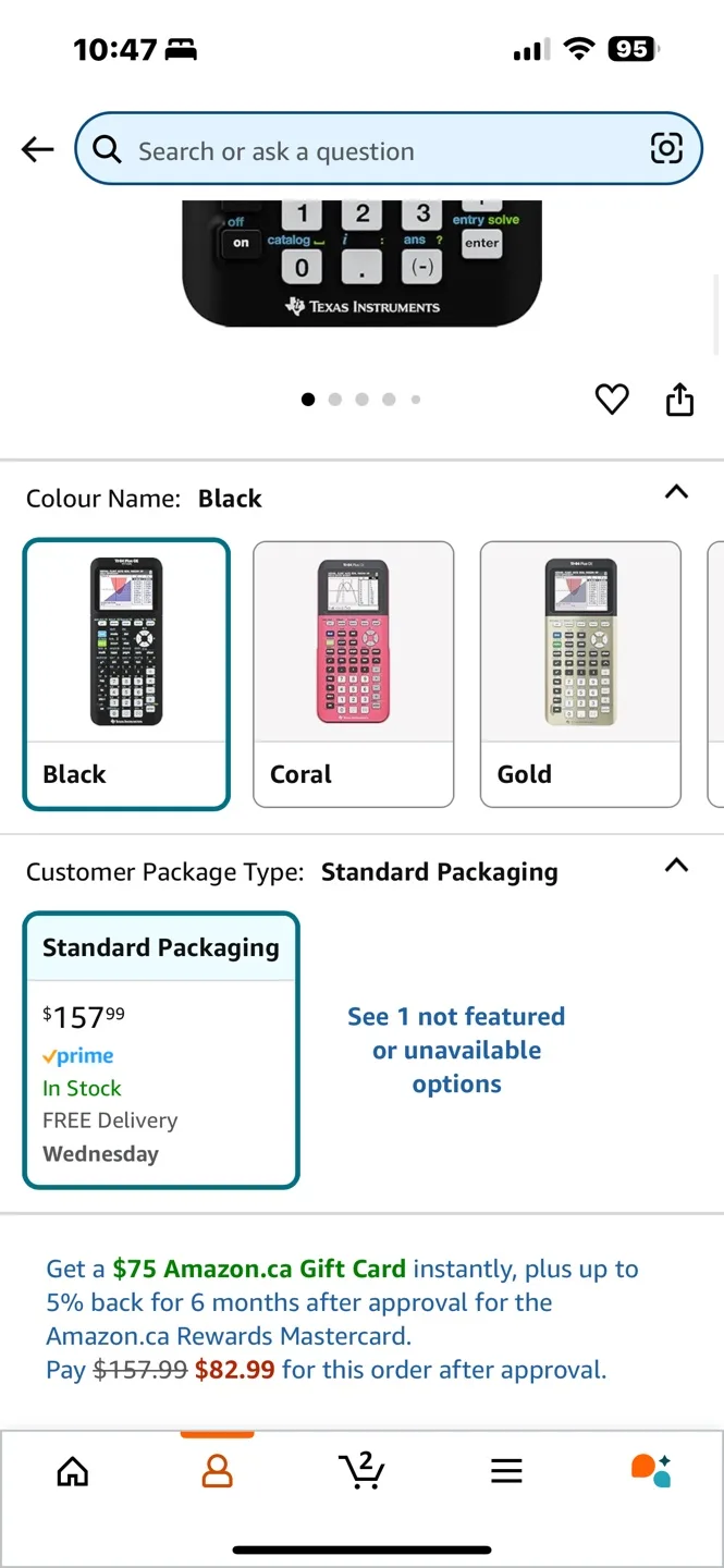 Texas Instruments TI-84 Plus CE Color Graphing Calculator image indicator(5)