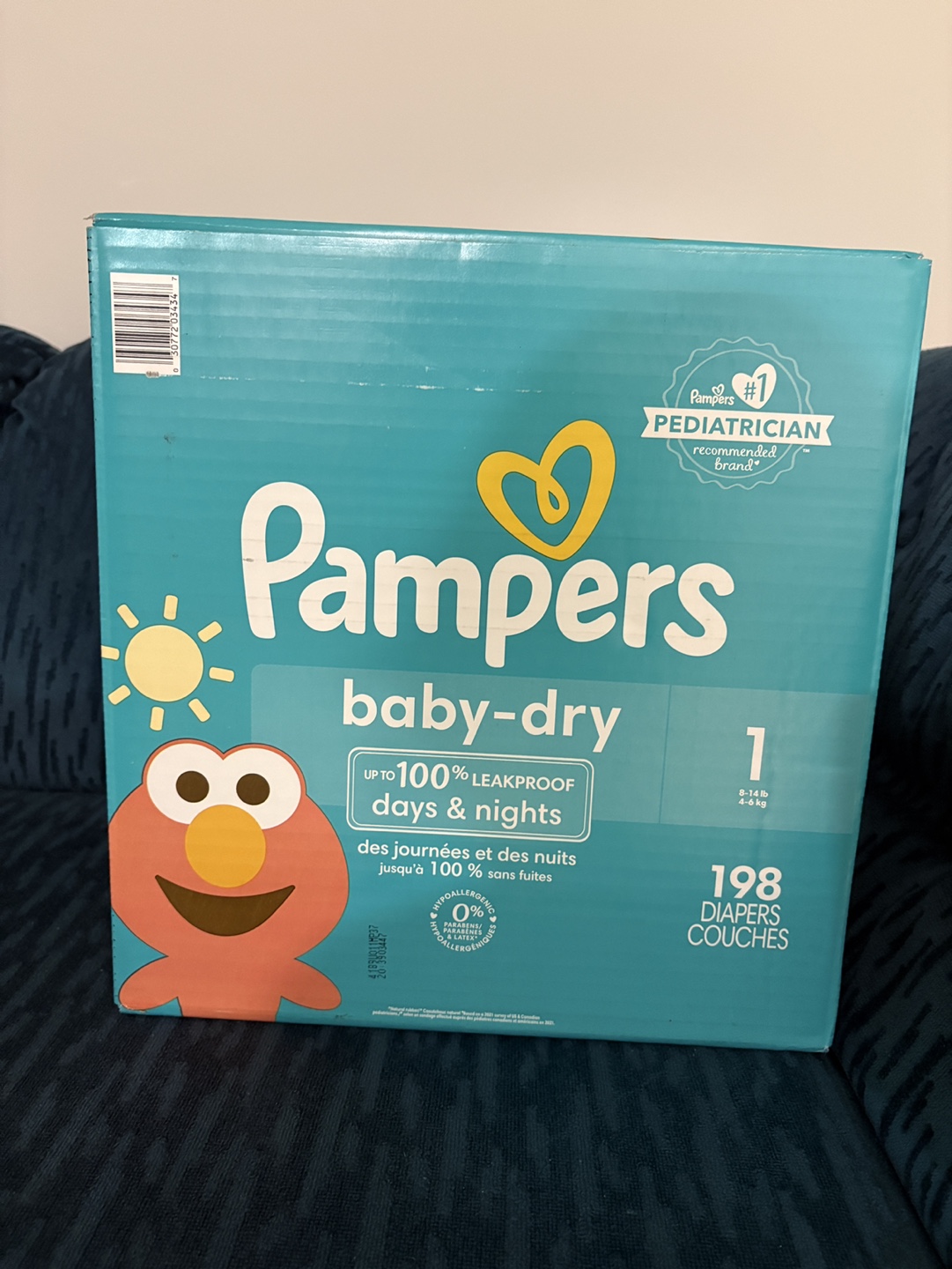 Pampers Baby-Dry Diapers Size 1 - 198 Count - photo 2