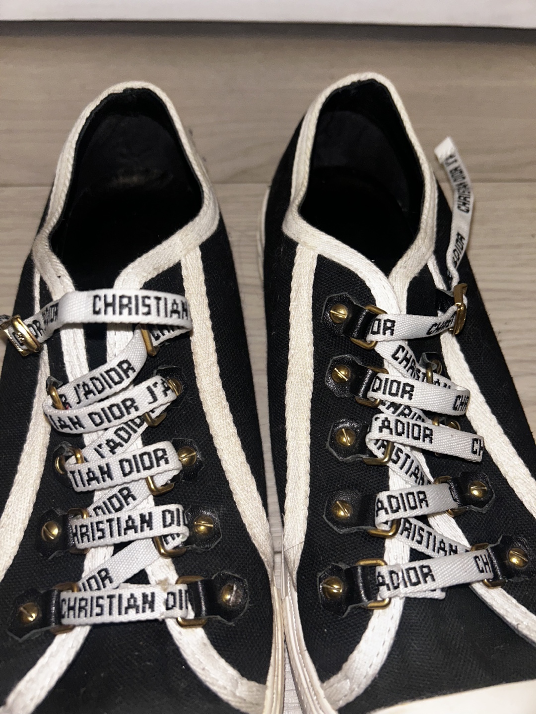 Christian Dior Black and White Sneakers