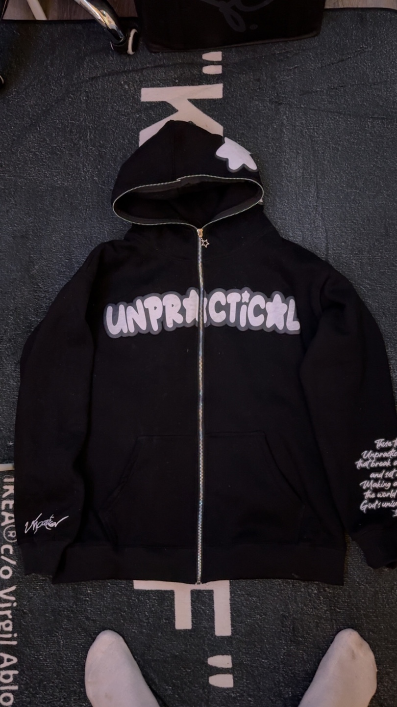 Unpractical full Zip-Up Hoodie - photo 2