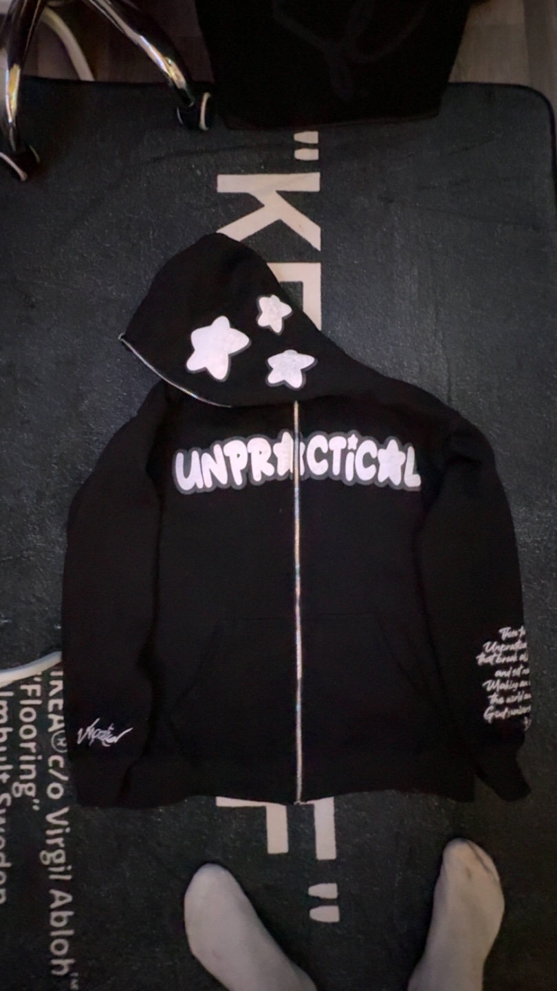 Unpractical full Zip-Up Hoodie